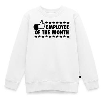 Employé du mois - Sweat Premium enfant bio - blanc - Devant - AI Model Kid Male (0cm)