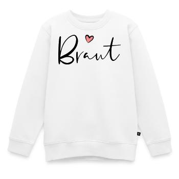 Braut Herz Junggesellinnenabschied Geschenk - Kinder Premium Organic Sweatshirt - Weiß - Vorne - AI Model Kid Male (0cm)