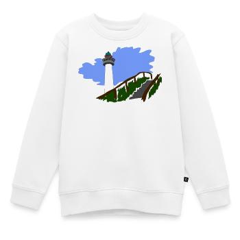 lighthouse - Kids Premium Organic Sweatshirt - white - Front - AI Model Kid Male (0cm)