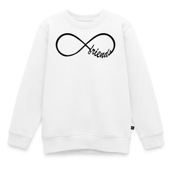 Friends Infinity Swag - Kinder Premium Organic Sweatshirt - Weiß - Vorne - AI Model Kid Male (0cm)