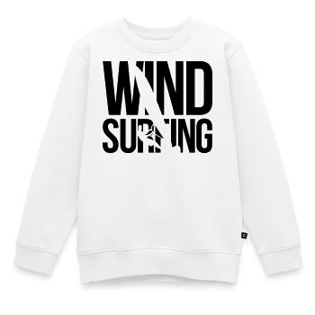 Windsurfen windsurfing - Kinder Premium Organic Sweatshirt - Weiß - Vorne - AI Model Kid Male (0cm)