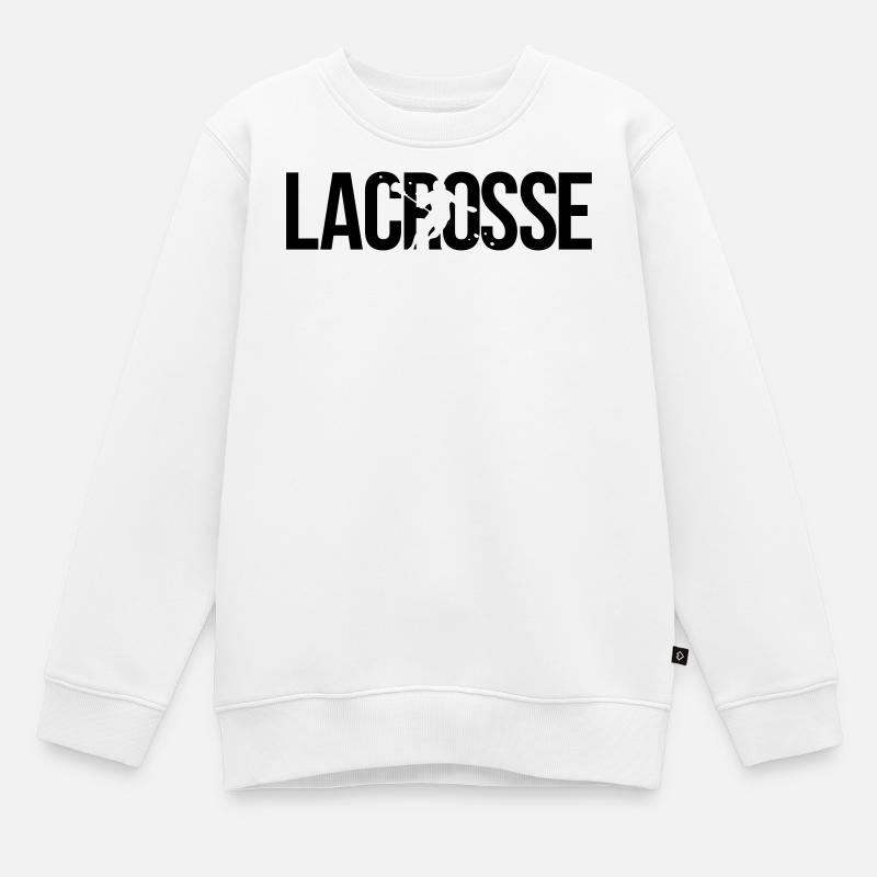 lacrosse - Kinder Premium Organic Sweatshirt - Weiß