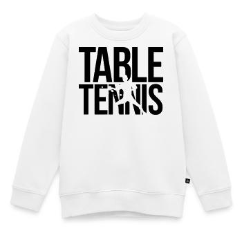 table tennis Tischtennis - Kinder Premium Organic Sweatshirt - Weiß - Vorne - AI Model Kid Male (0cm)