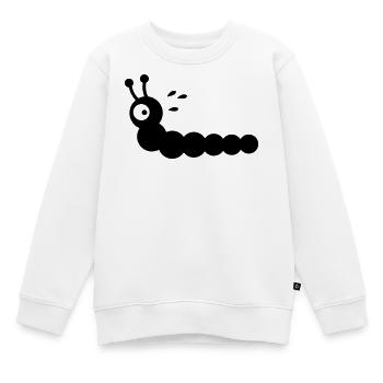 Angstschwitzender Wurm - Kinder Premium Organic Sweatshirt - Weiß - Vorne - AI Model Kid Male (0cm)