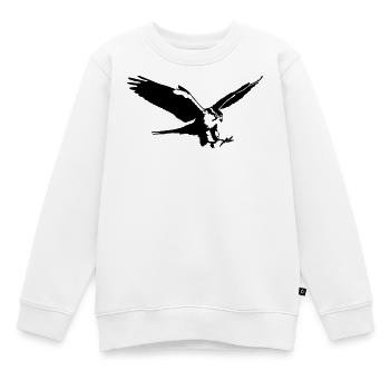 Falke - Kinder Premium Organic Sweatshirt - Weiß - Vorne - AI Model Kid Male (0cm)