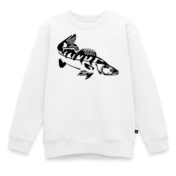 Zander - Kinder Premium Organic Sweatshirt - Weiß - Vorne - AI Model Kid Male (0cm)