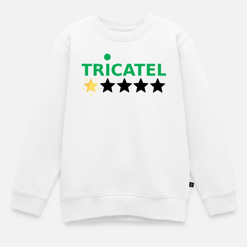 Tricatel - Sweat Premium enfant bio - blanc