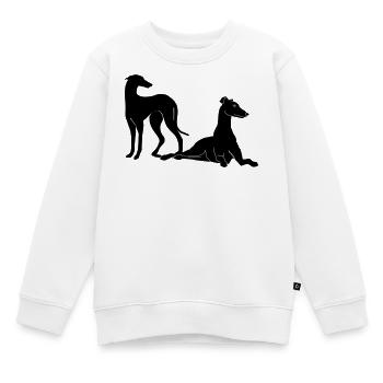 Gruppe Galgos - Kinder Premium Organic Sweatshirt - Weiß - Vorne - AI Model Kid Male (0cm)