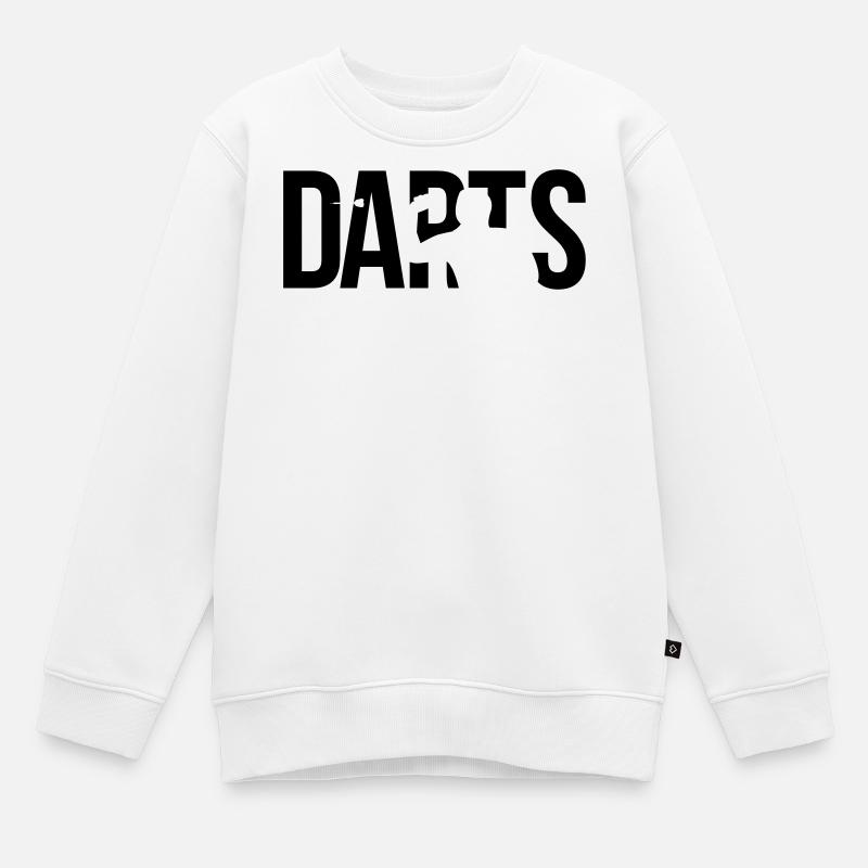 darts - Kinder Premium Organic Sweatshirt - Weiß