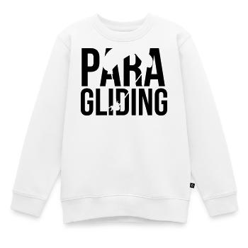 paragliding Gleitschirmfliegen - Kinder Premium Organic Sweatshirt - Weiß - Vorne - AI Model Kid Male (0cm)