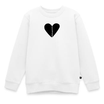 Heartbreak black - Kinder Premium Organic Sweatshirt - Weiß - Vorne - AI Model Kid Male (0cm)