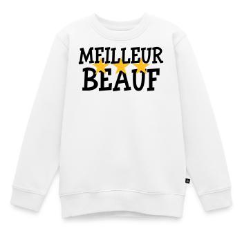 Meilleur Beauf - Sweat Premium enfant bio - blanc - Devant - AI Model Kid Male (0cm)