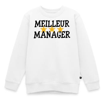 Meilleur Manager - Sweat Premium enfant bio - blanc - Devant - AI Model Kid Male (0cm)