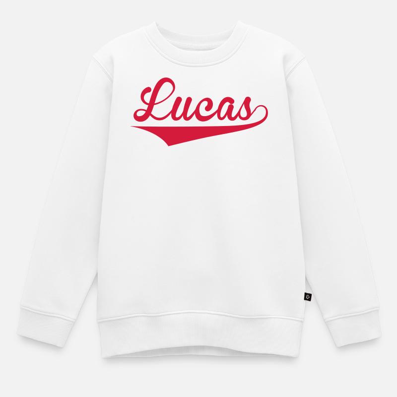 Lucas - Sweat Premium enfant bio - blanc