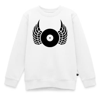 dj - Kinder Premium Organic Sweatshirt - Weiß - Vorne - AI Model Kid Male (0cm)