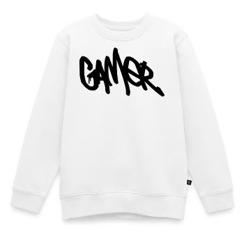 Gamer - Sweat Premium enfant bio - blanc - Devant - AI Model Kid Male (0cm)