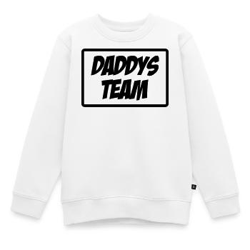 Daddy's Team - Sweat Premium enfant bio - blanc - Devant - AI Model Kid Male (0cm)