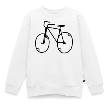 Radfahrer - Kinder Premium Organic Sweatshirt - Weiß - Vorne - AI Model Kid Male (0cm)