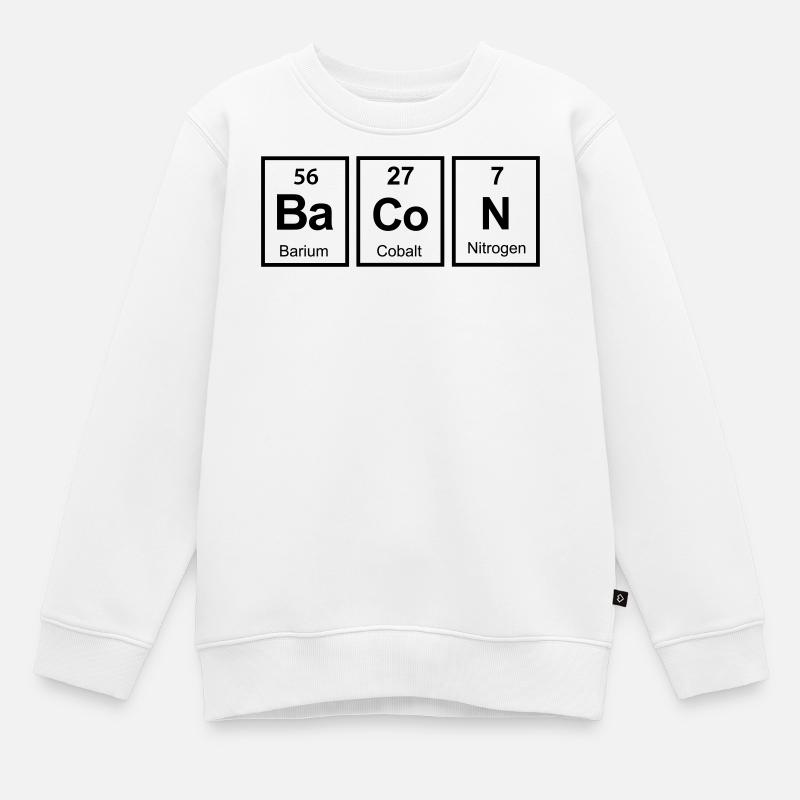 bacon - Kinder Premium Organic Sweatshirt - Weiß