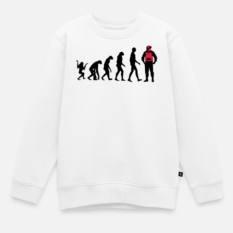 Police - Sweat Premium enfant bio - blanc
