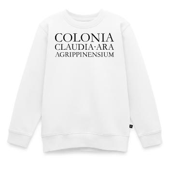 COLONIA CLAUDIA ARA AGRPPINENSIUM Vintage Schwarz - Kinder Premium Organic Sweatshirt - Weiß - Vorne - AI Model Kid Male (0cm)