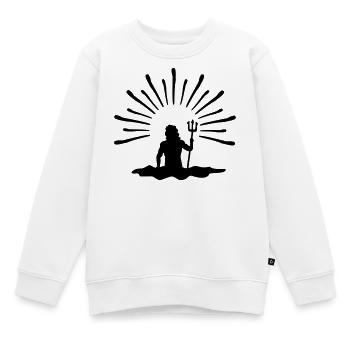 Neptun Mystik Sonne - Kinder Premium Organic Sweatshirt - Weiß - Vorne - AI Model Kid Male (0cm)