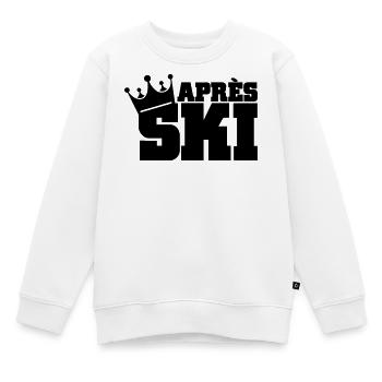 apres ski - Kinder Premium Organic Sweatshirt - Weiß - Vorne - AI Model Kid Male (0cm)