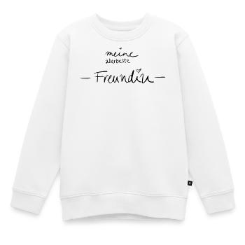 Meine allerbeste Freundin - Kinder Premium Organic Sweatshirt - Weiß - Vorne - AI Model Kid Male (0cm)