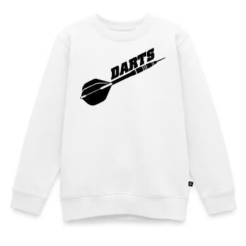 jeu de fléchettes - Sweat Premium enfant bio - blanc - Devant - AI Model Kid Male (0cm)