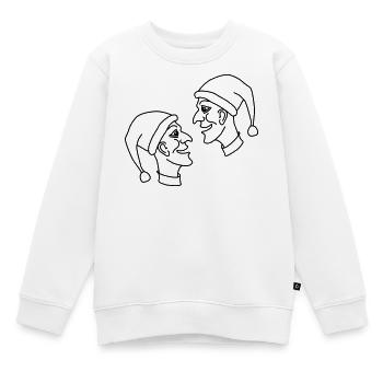 kasperle puppe märchen - Kinder Premium Organic Sweatshirt - Weiß - Vorne - AI Model Kid Male (0cm)