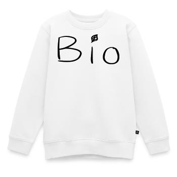 Bio - Kinder Premium Organic Sweatshirt - Weiß - Vorne - AI Model Kid Male (0cm)