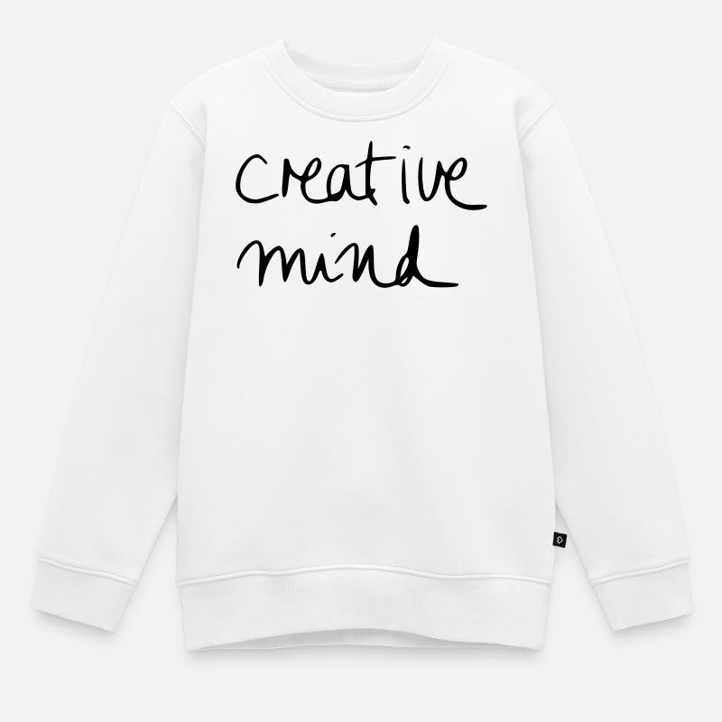 creative mind - Sweat Premium enfant bio - blanc
