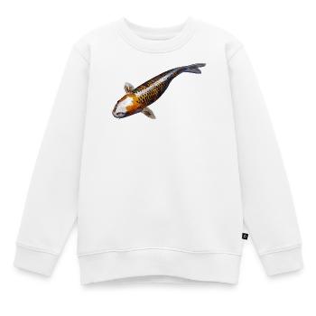 koi karpfen - Kinder Premium Organic Sweatshirt - Weiß - Vorne - AI Model Kid Male (0cm)