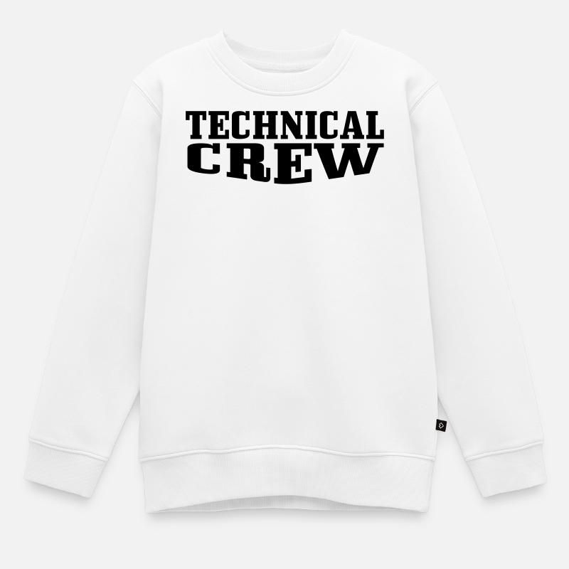 Technical Crew 2 - Kinder Premium Organic Sweatshirt - Weiß