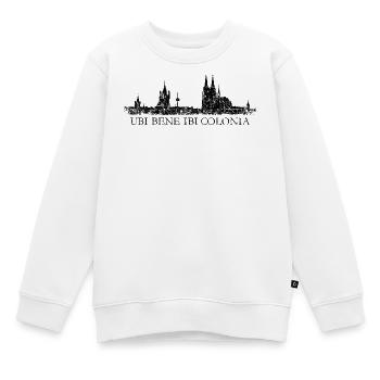 UBI BENE IBI COLONIA Kölner Skyline Köln - Kinder Premium Organic Sweatshirt - Weiß - Vorne - AI Model Kid Male (0cm)