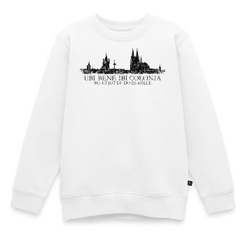 UBI BENE IBI COLONIA Kölner Skyline von Köln - Kinder Premium Organic Sweatshirt - Weiß - Vorne - AI Model Kid Male (0cm)