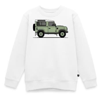 Verteidiger 90 - Kinder Premium Organic Sweatshirt - Weiß - Vorne - AI Model Kid Male (0cm)