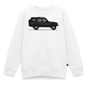 Découverte 2 Noir - Sweat Premium enfant bio - blanc - Devant - AI Model Kid Male (0cm)