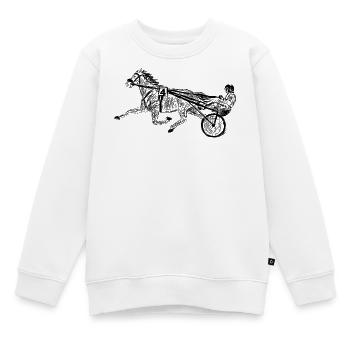 trotter - Sweat Premium enfant bio - blanc - Devant - AI Model Kid Male (0cm)