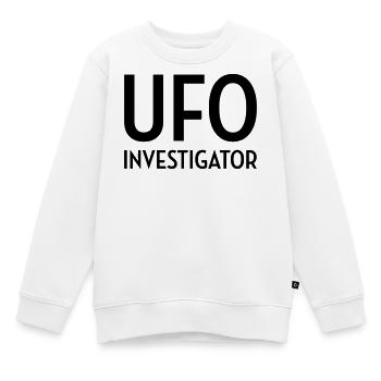 Ufo Alien Raum außerirdisches Aussenseiter - Kinder Premium Organic Sweatshirt - Weiß - Vorne - AI Model Kid Male (0cm)