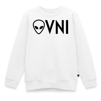 Ufo Alien Raum außerirdisches Aussenseiter - Kinder Premium Organic Sweatshirt - Weiß - Vorne - AI Model Kid Male (0cm)