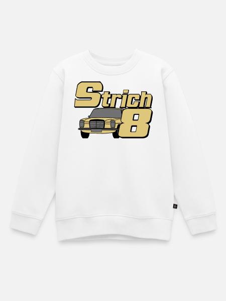 MB W115 W114 , Strich 8 , Oldtimer Kult (25) - Kinder Premium Organic Sweatshirt - Weiß