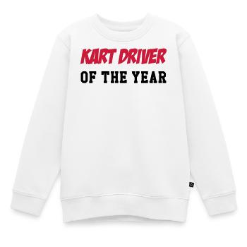 Go-Kart / Karting / Kart / Fahrer - Kinder Premium Organic Sweatshirt - Weiß - Vorne - AI Model Kid Male (0cm)