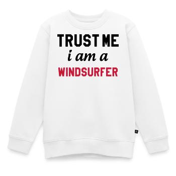 Windsurfen / Windsurfer / Windsurf / Windsurfing - Kinder Premium Organic Sweatshirt - Weiß - Vorne - AI Model Kid Male (0cm)