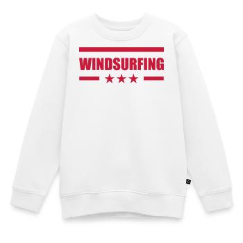Windsurfen / Windsurfer / Windsurf / Windsurfing - Kinder Premium Organic Sweatshirt - Weiß - Vorne - AI Model Kid Male (0cm)