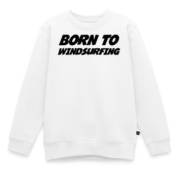Windsurfen / Windsurfer / Windsurf / Windsurfing - Kinder Premium Organic Sweatshirt - Weiß - Vorne - AI Model Kid Male (0cm)