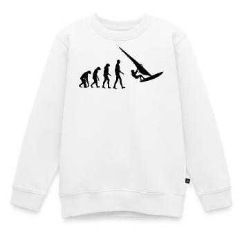 Windsurfen / Windsurfer / Windsurf / Windsurfing - Kinder Premium Organic Sweatshirt - Weiß - Vorne - AI Model Kid Male (0cm)