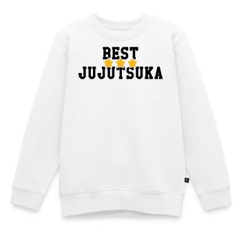 Jiu Jitsu / Jujutsu / Jiujitsu / Art Martial - Sweat Premium enfant bio - blanc - Devant - AI Model Kid Male (0cm)