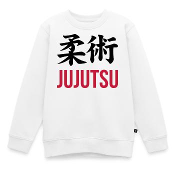 Jiu Jitsu / Jujutsu / Jiujitsu / Art Martial - Sweat Premium enfant bio - blanc - Devant - AI Model Kid Male (0cm)