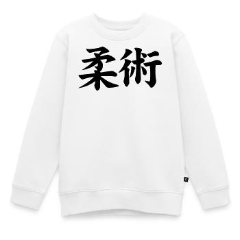 Jiu Jitsu / Jujutsu / Jiujitsu / Art Martial - Sweat Premium enfant bio - blanc - Devant - AI Model Kid Male (0cm)